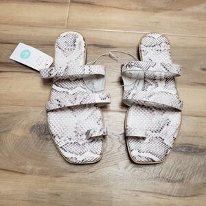 A New Day Women's Snakeskin Pattern Sandals SIZE 8.5W